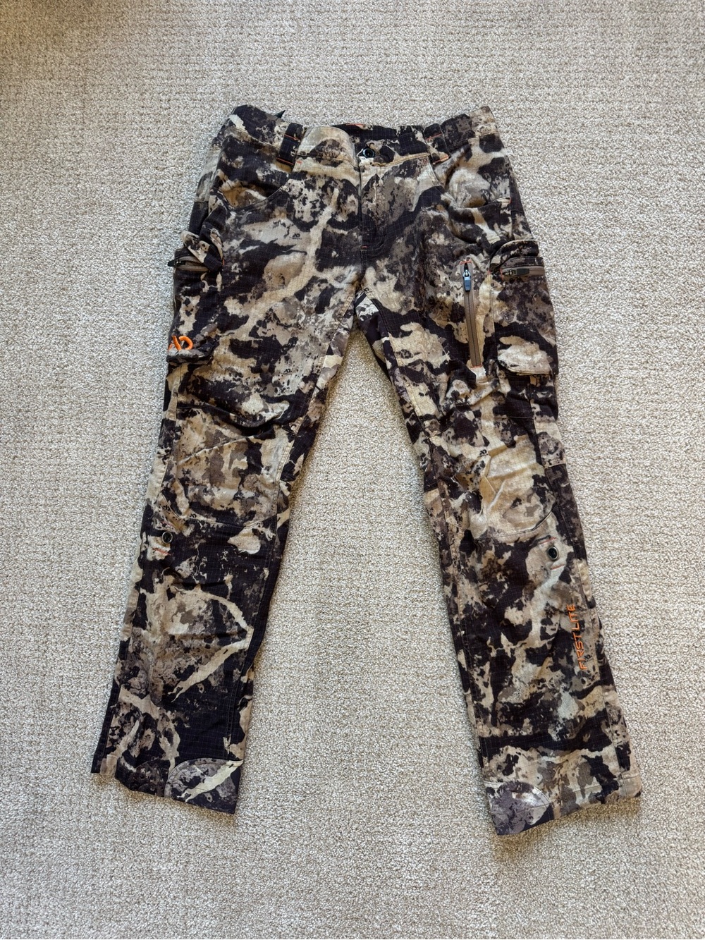 FIRST LITE OBSIDIAN CAMO WOOL BLEND HUNTING PANTS